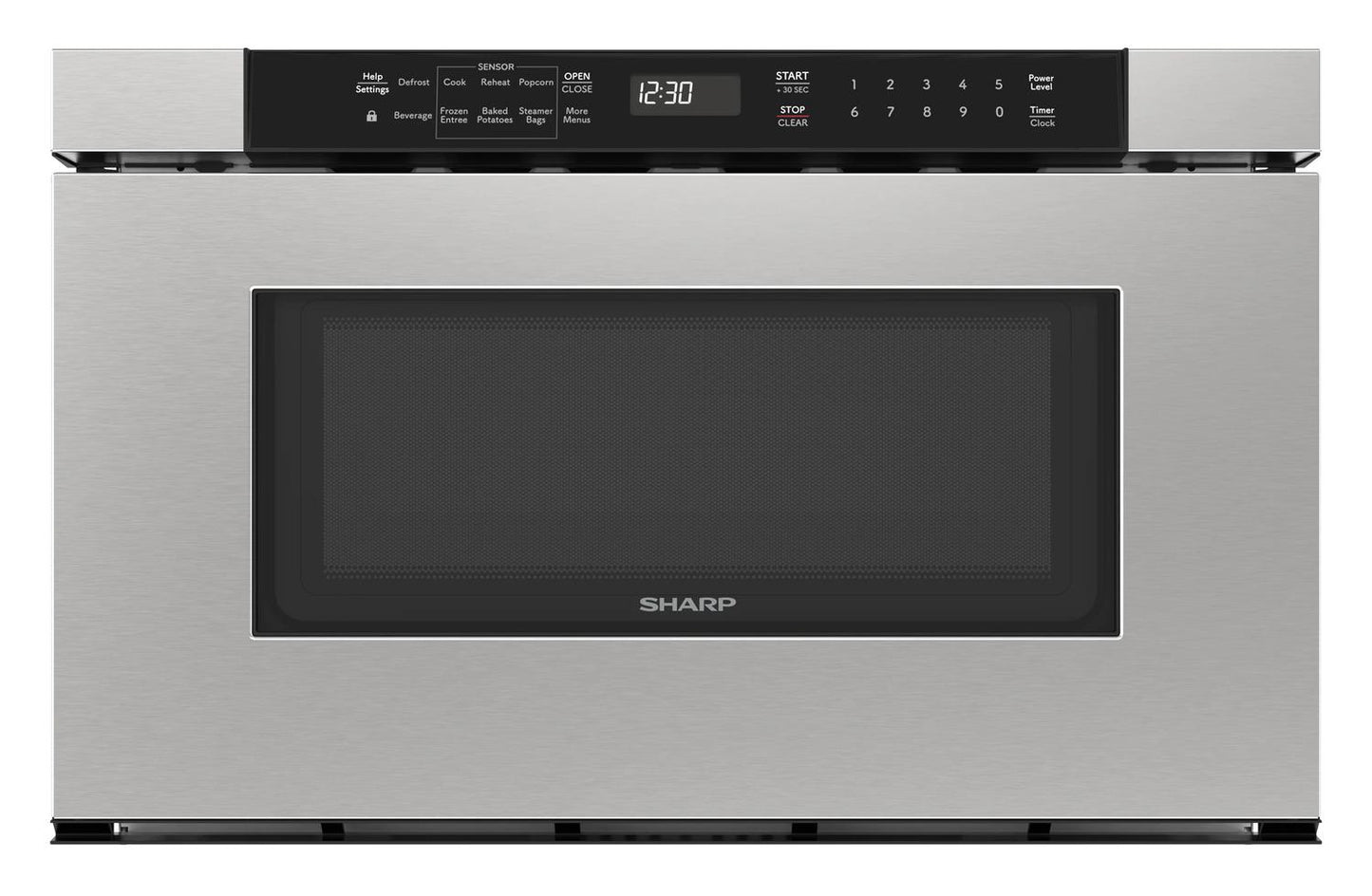 Sharp SMD2420MS Sharp 24 In. 1.2 Cu. Ft. Built-In Microwave Drawer™ Oven In Stainless Steel