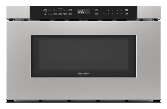 Sharp SMD2420MS Sharp 24 In. 1.2 Cu. Ft. Built-In Microwave Drawer™ Oven In Stainless Steel