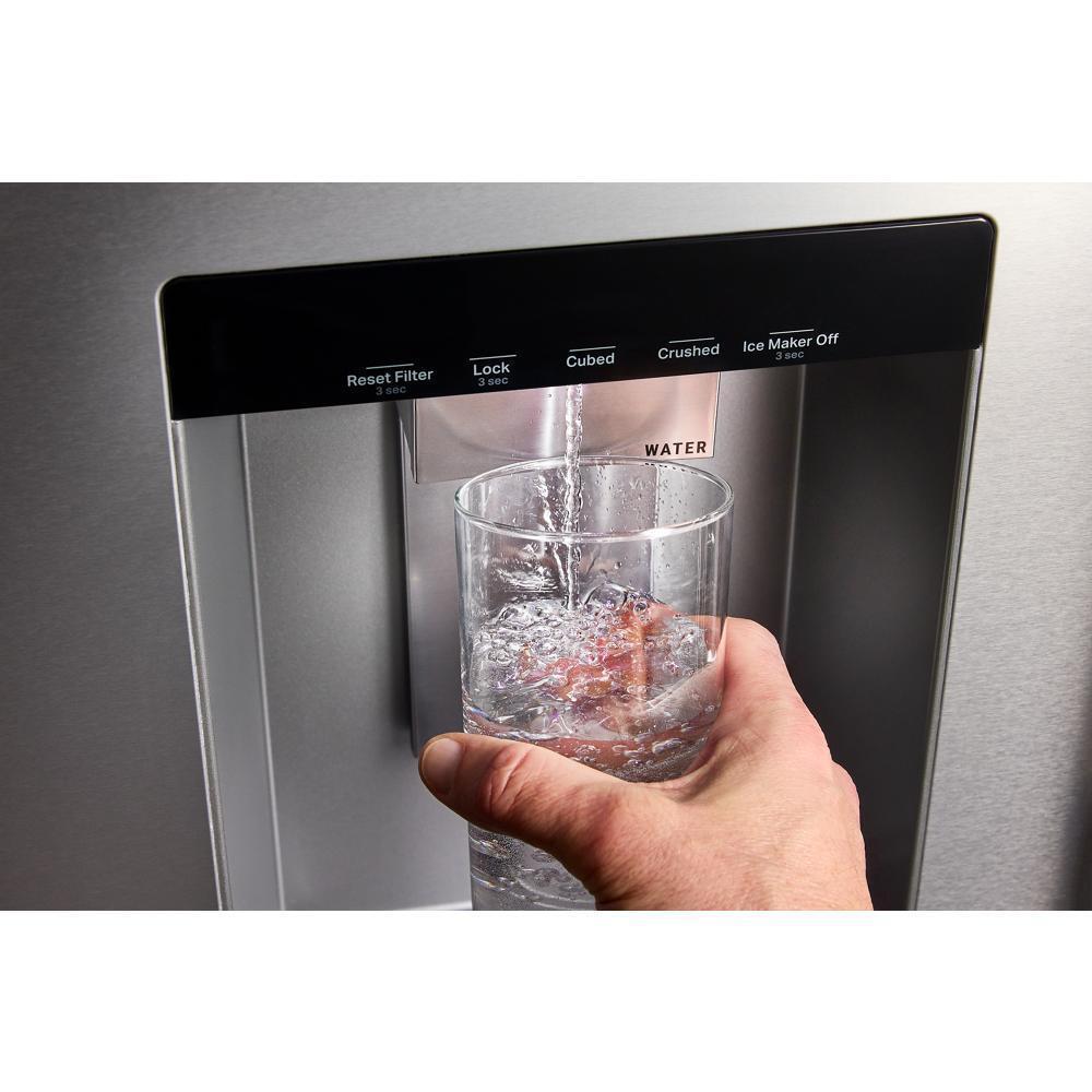 Maytag MRFF5336TZ Maytag® 30 Cu. Ft. Xl Capacity French Door Bottom Mount Refrigerator With In-Door-Ice® Dispensing System