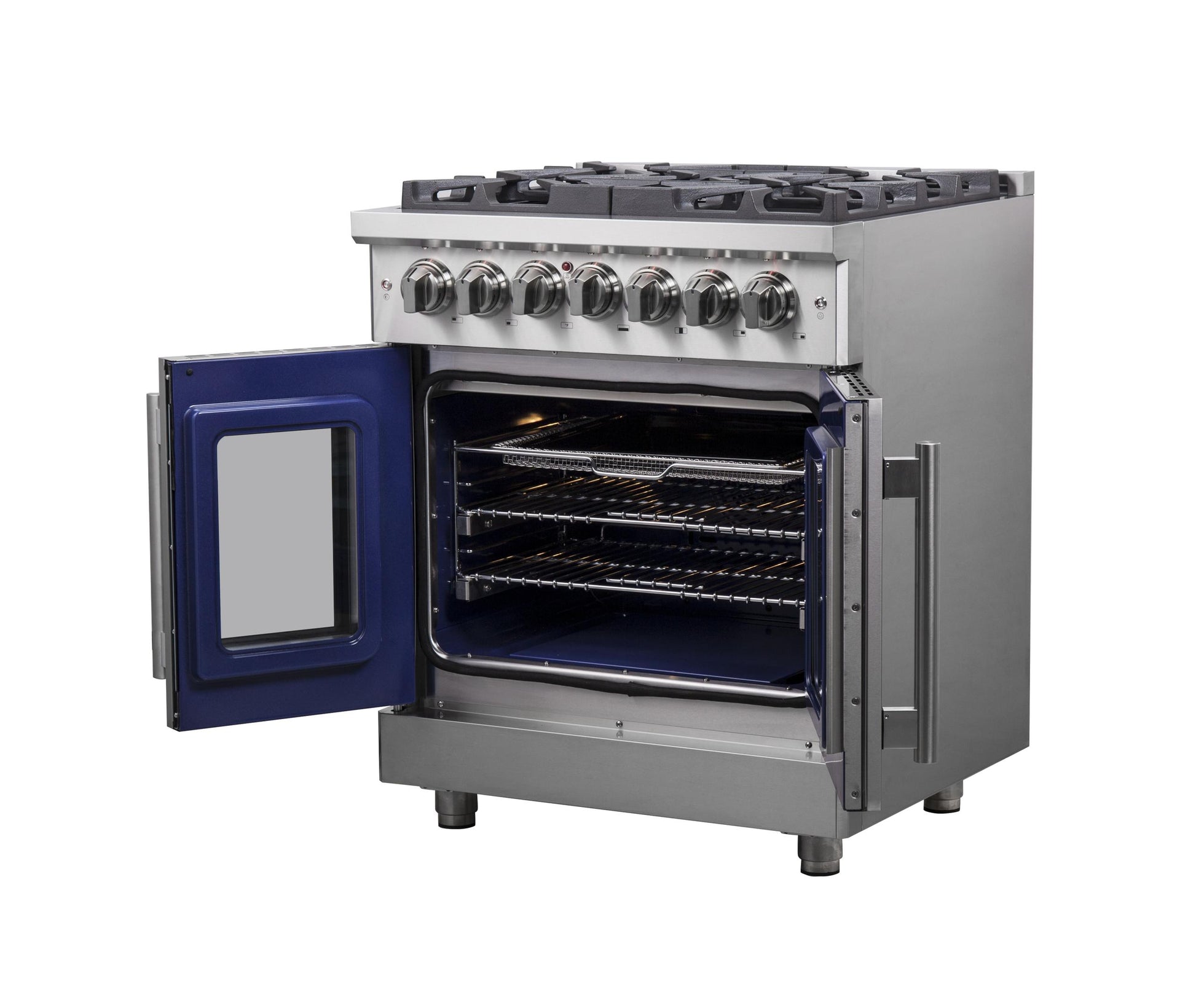 Forno FFSGS632530 Forno Massimo 30" Freestanding French Door Dual Fuel Range