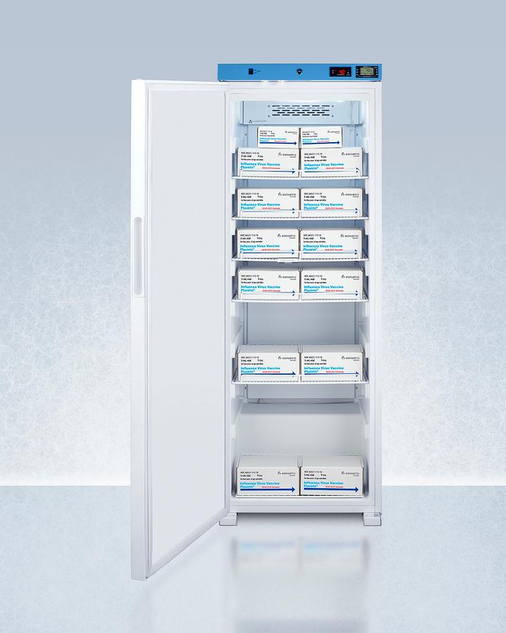 Summit ACR1321WNSF456LHD 24" Wide Upright Healthcare Refrigerator, Certified To Nsf/Ansi 456 Vaccine Storage Standard
