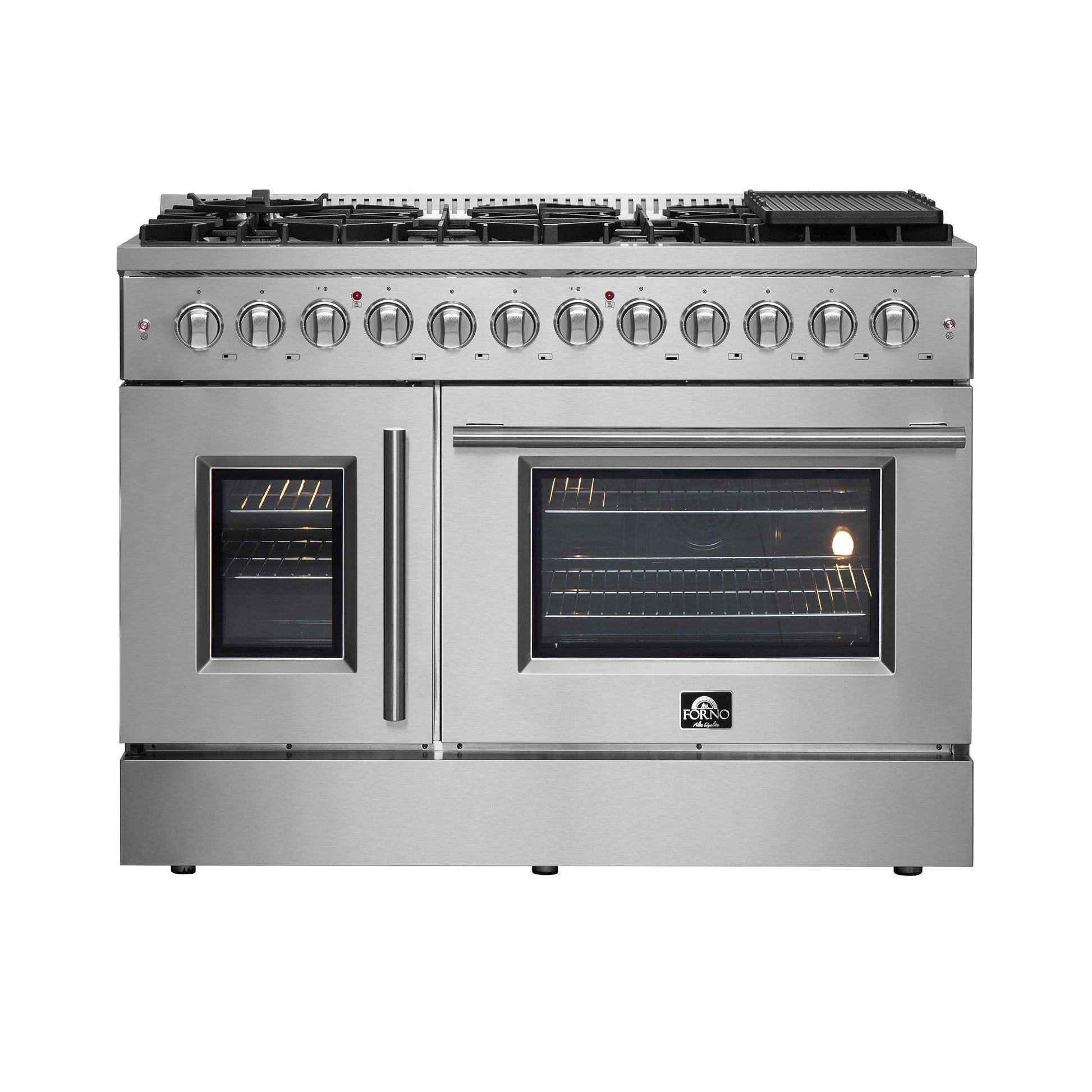 Forno FFSGS635648 Forno Galiano 48" Freestanding French Door Dual Fuel Range