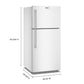 Maytag MRTX5119SW 30-Inch Wide Top-Freezer Refrigerator With Garage Mode-19 Cu. Ft.