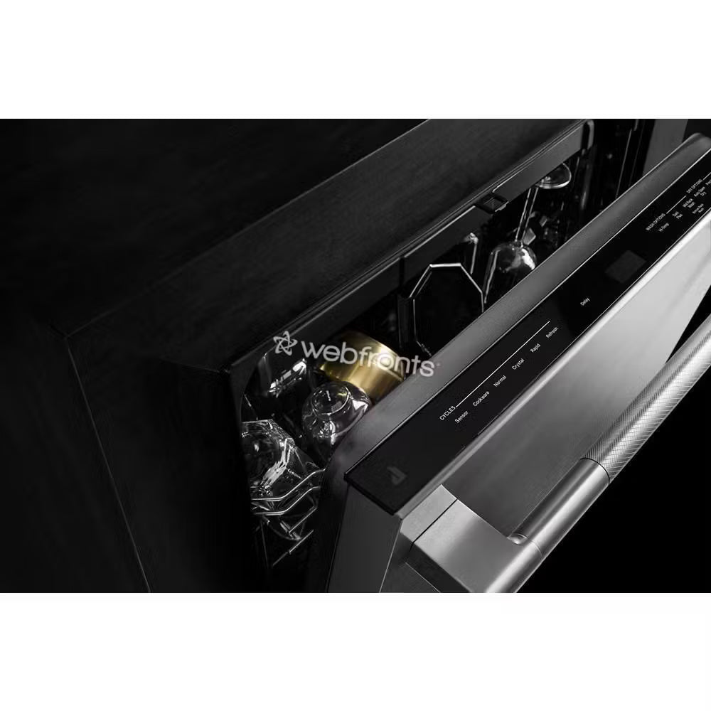 Jennair JDTS3924SM Noir&#8482; 24" Built-In Dishwasher With Precise Fit 3Rd Rack For Cutlery With Plasma Coating, 39 Dba