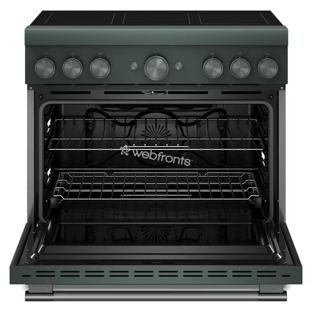 Kitchenaid KFIS936SJP 36-Inch 6-Element Induction Freestanding Commercial-Style Range With Air Fry