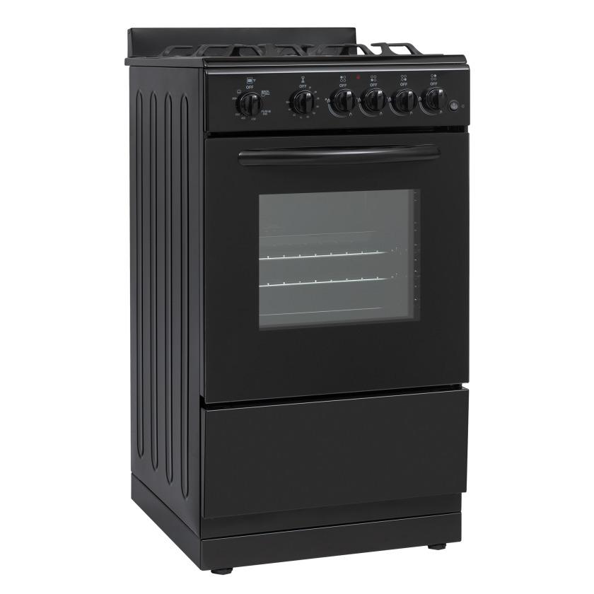 Element Appliance EGR204MCCB Element 1.9 Cu. Ft. 20 Gas Range - Black (Egr204Mccb)