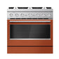 Kitchenaid KFDS936SSC 36-Inch 6 Burner Commercial-Style Dual Fuel Range With No Preheat Air Fry Mode