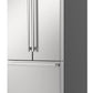 Sharp SJF2752MS Sharp 26.5 Cu.Ft. Counter Depth 36 In. French 3-Door Refrigerator With Internal Water Dispenser In Stainless Steel