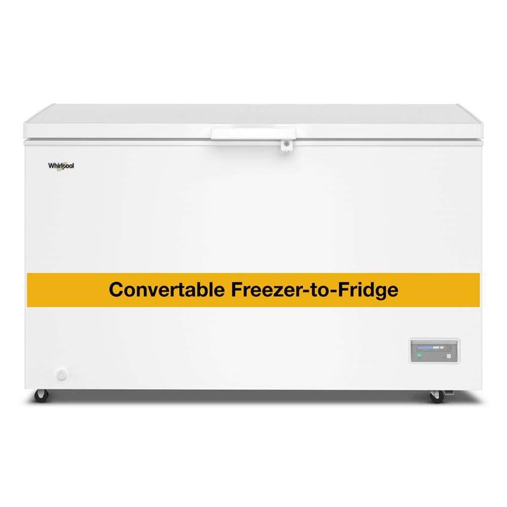 Whirlpool WZCC5516TW Whirlpool® 16 Cu. Ft. Convertible Freezer-To-Fridge Chest Freezer With 3 Storage Baskets