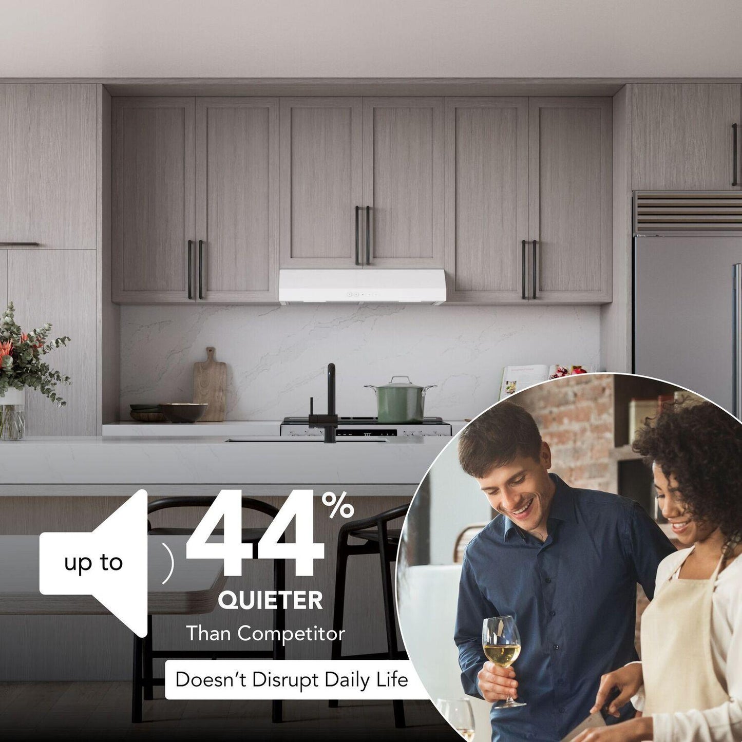 Broan GLA2303WW Broan-Nutone 30-Inch Under Cabinet Range Hood, Energy Star, 350 Max Blower Cfm, White