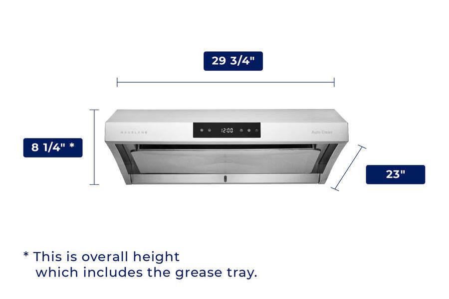 Hauslane UCPS38SS30 Hauslane Chef 30-In Ducted Stainless Steel Undercabinet Range Hood