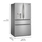 Whirlpool WRMF3636SZ Whirlpool® 29 Cu. Ft. Family-Sized Capacity French Door Refrigerator With Flexible Temperature Drawer