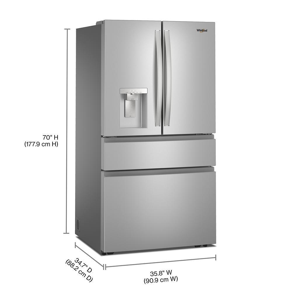 Whirlpool WRMF3636SZ Whirlpool® 29 Cu. Ft. Family-Sized Capacity French Door Refrigerator With Flexible Temperature Drawer