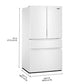 Whirlpool WRMF3336SW Whirlpool® 30 Cu. Ft. Family-Sized Capacity French Door Refrigerator With Flexible Temperature Drawer