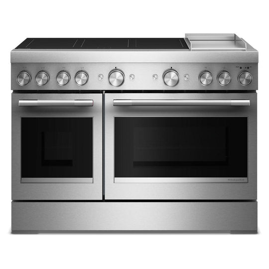 Kitchenaid KFID948SSS 48-Inch 6-Element Induction Freestanding Commercial-Style Range With Griddle