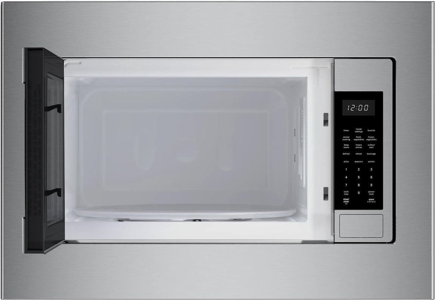 Bosch HMB30155UC 300 Series Built-In Microwave Oven 24" Left Sideopening Door, Stainless Steel