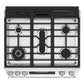 Sharp SSG3076SNS 30 In. 5 Burner 6.1 Cu. Ft. Slide-In Gas Range With True European Convection
