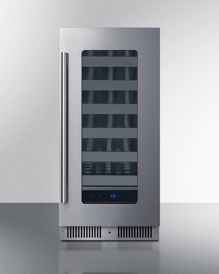 Summit SDHW1532LHD 15" Wide Built-In Wine Cellar