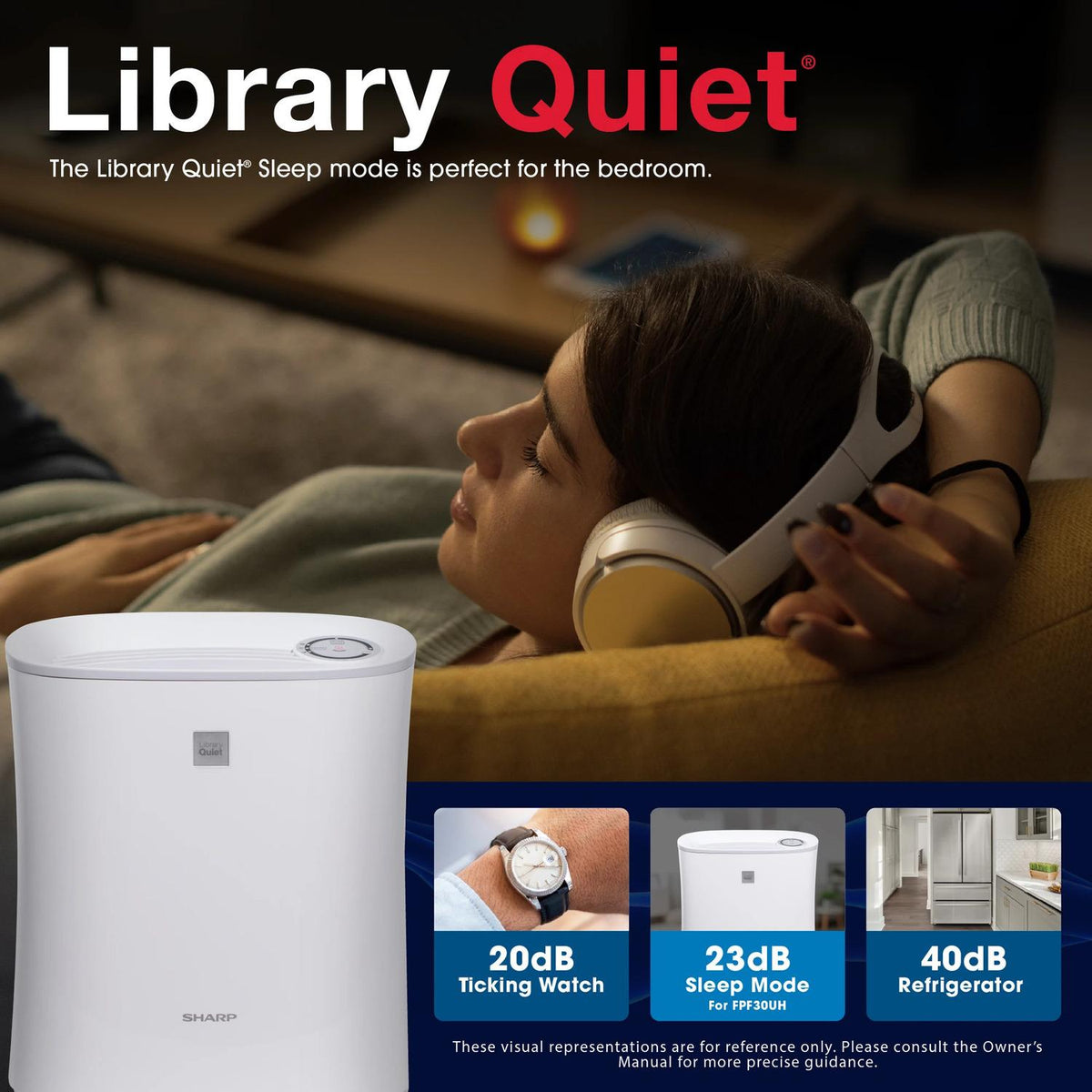 Sharp FPF30UH Sharp True Hepa Air Purifier With Express Clean For Small Rooms