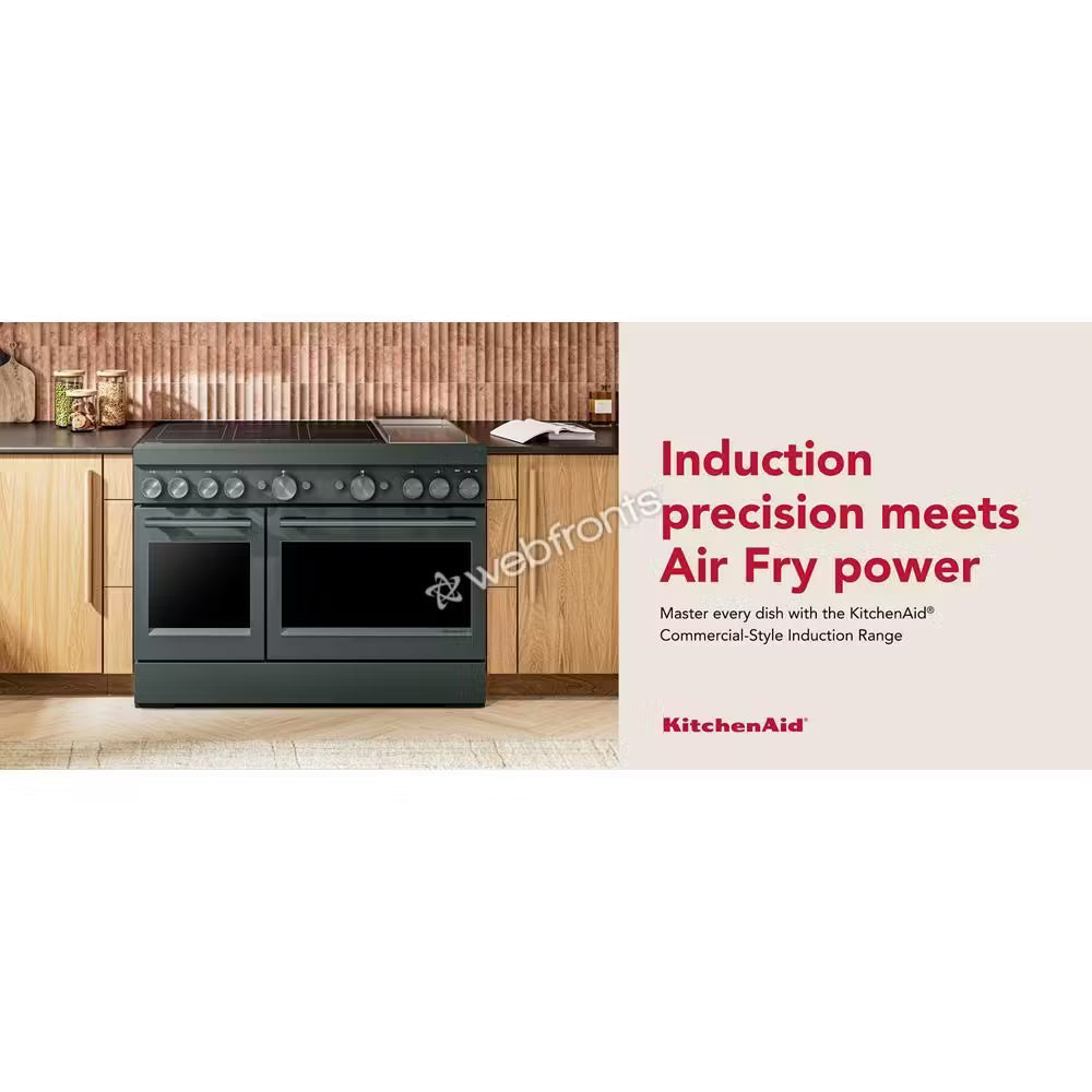 Kitchenaid KFID948SJP 48-Inch 6-Element Induction Freestanding Commercial-Style Range With Griddle