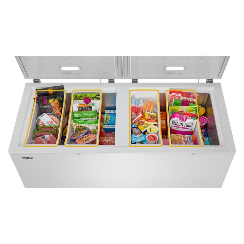 Whirlpool WZCC5516TW Whirlpool® 16 Cu. Ft. Convertible Freezer-To-Fridge Chest Freezer With 3 Storage Baskets