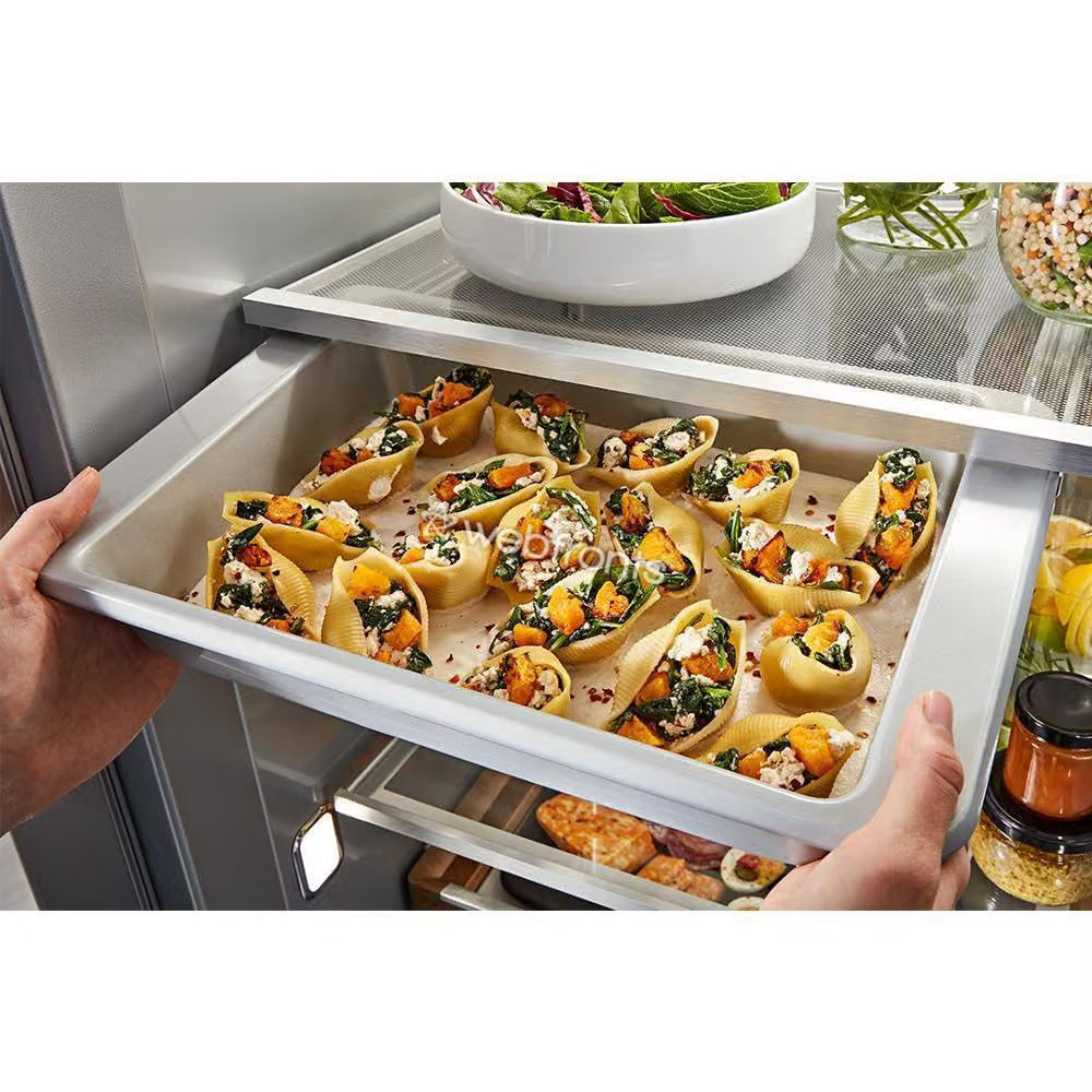Kitchenaid KBSN748TPA 30 Cu. Ft. 48" Built-In Panel-Ready Side-By-Side Refrigerator With Platinum Interior
