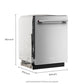 Kitchenaid KDTS224SPS Third Level Utensil Rack Dishwasher With 30+ Total Wash Jets In Printshield™ Finish, 47 Dba