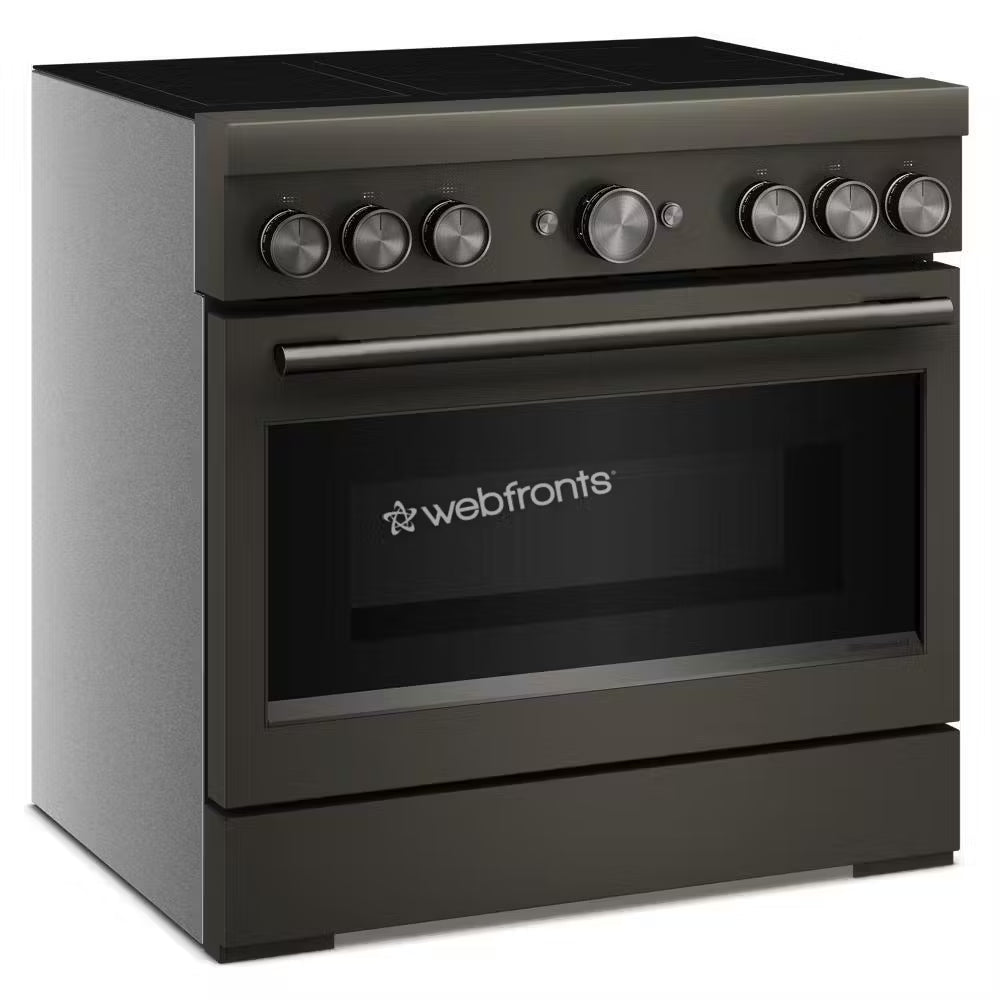 Kitchenaid KFIS936SBE 36-Inch 6-Element Induction Freestanding Commercial-Style Range With Air Fry