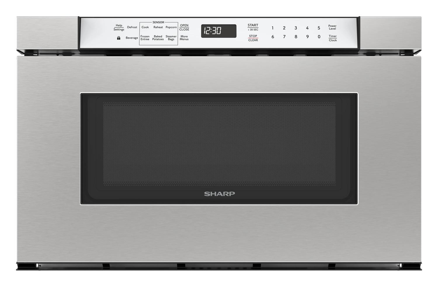 Sharp SMD2430MS Sharp 24 In. 1.2 Cu. Ft. Built-In Microwave Drawer™ Oven In Stainless Steel