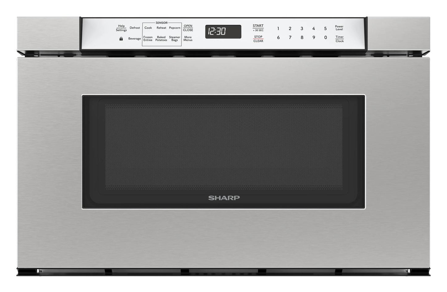 Sharp SMD2430MS Sharp 24 In. 1.2 Cu. Ft. Built-In Microwave Drawer™ Oven In Stainless Steel
