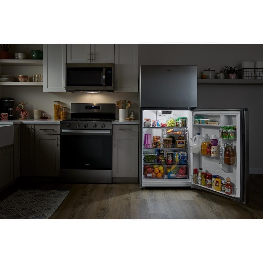 Whirlpool WRTX3119SB Whirlpool® 30-Inch Wide Top Freezer Refrigerator With Total Coverage Cooling- 19 Cu. Ft.