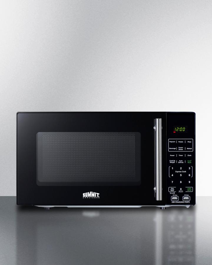 Summit SM903BSA Compact Microwave With Usb Ports And Allocator