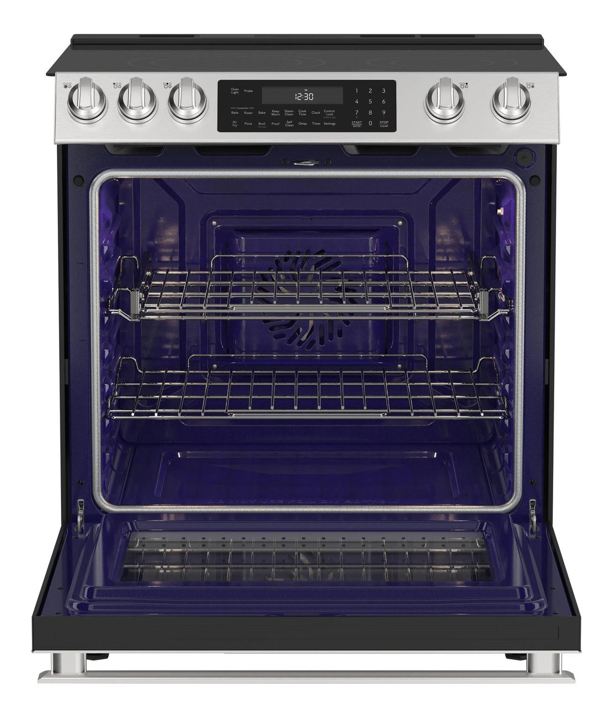 Sharp SSR3076SNS 30 In. 5 Burner 6.3 Cu. Ft. Slide-In Electric Range With True European Convection