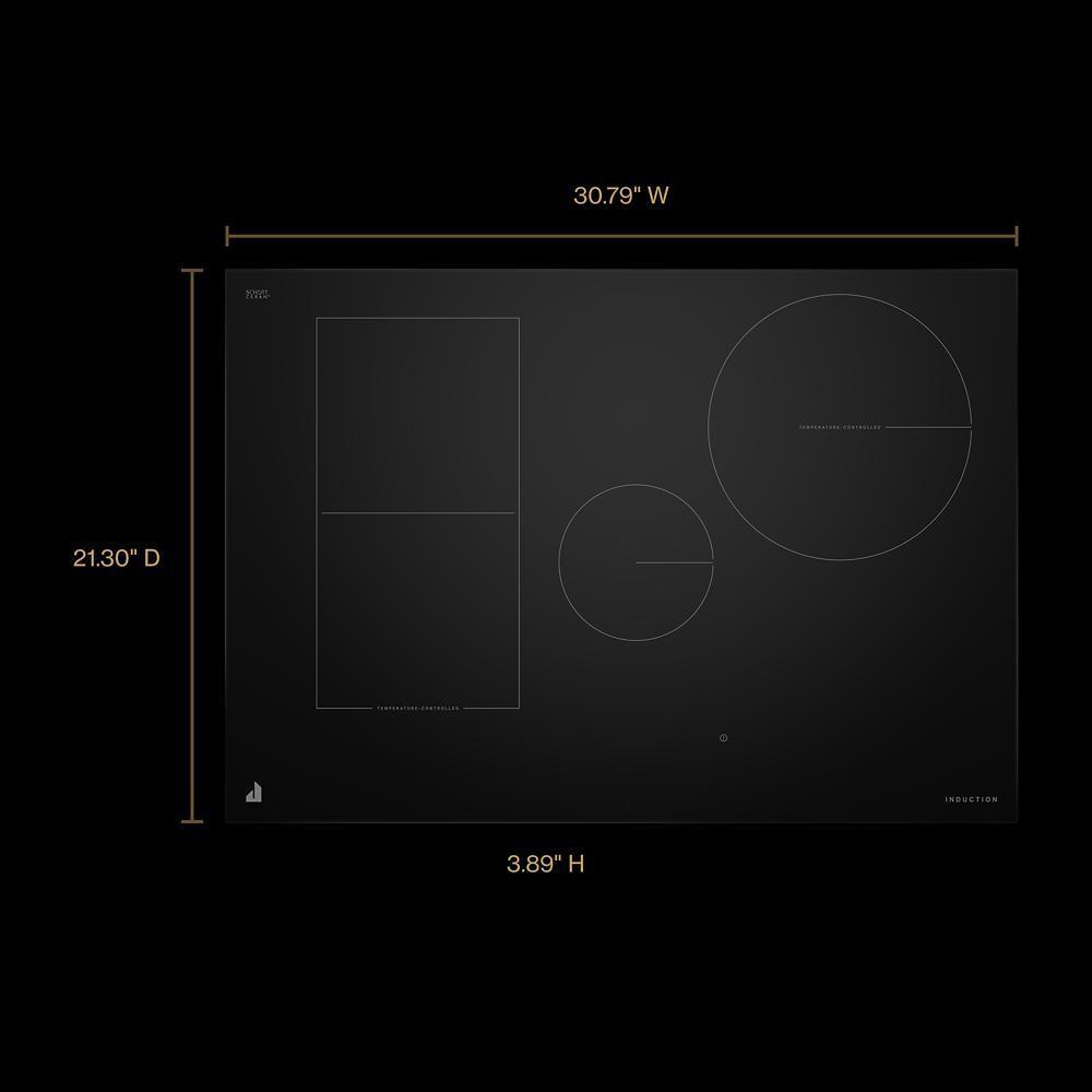 Jennair JICT730SB 30" Oblivion Smart Induction Cooktop With Temperature-Controlled Cooking