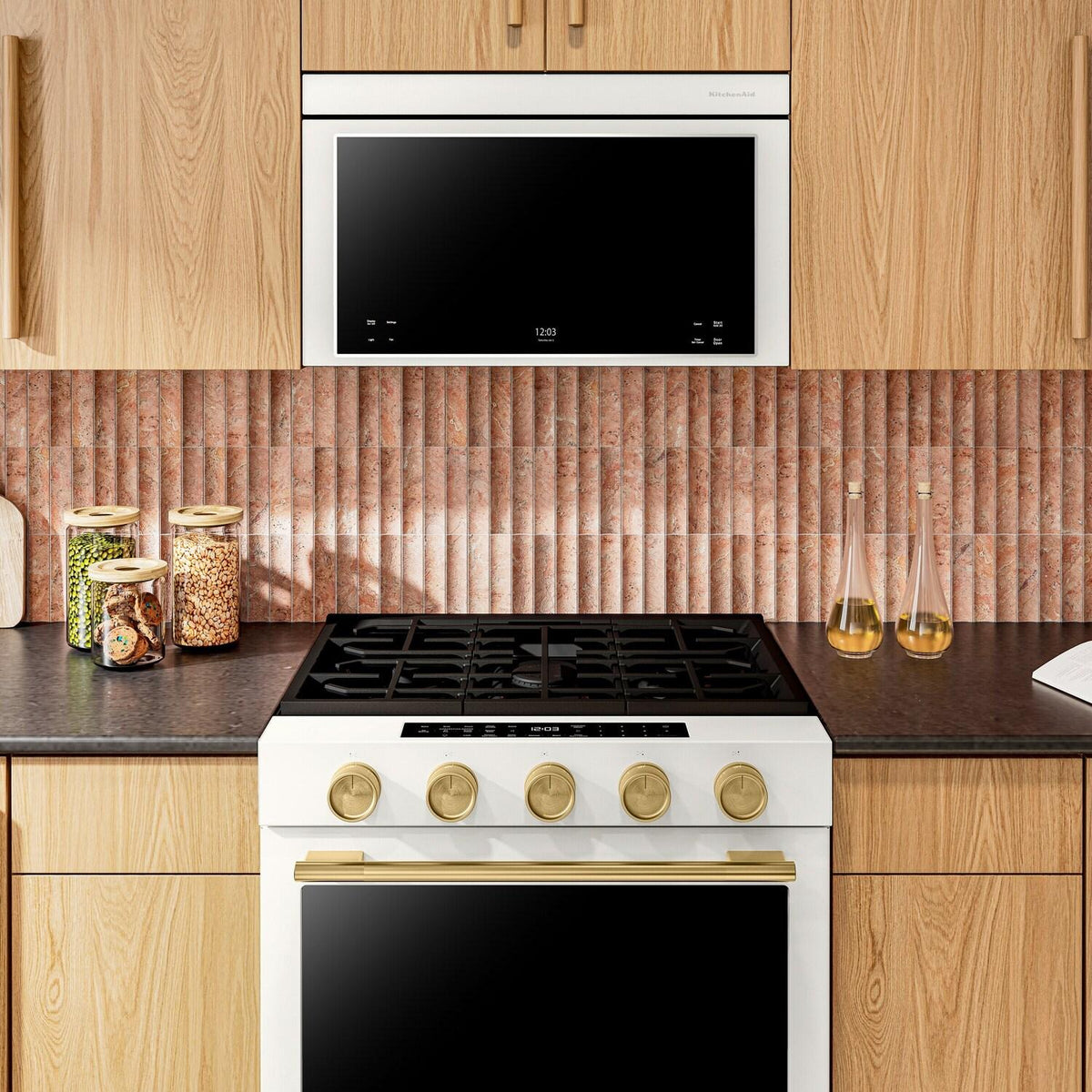 Kitchenaid KMMF530PPL Multifunction Over-The-Range Microwave Oven With Flush Built-In Design