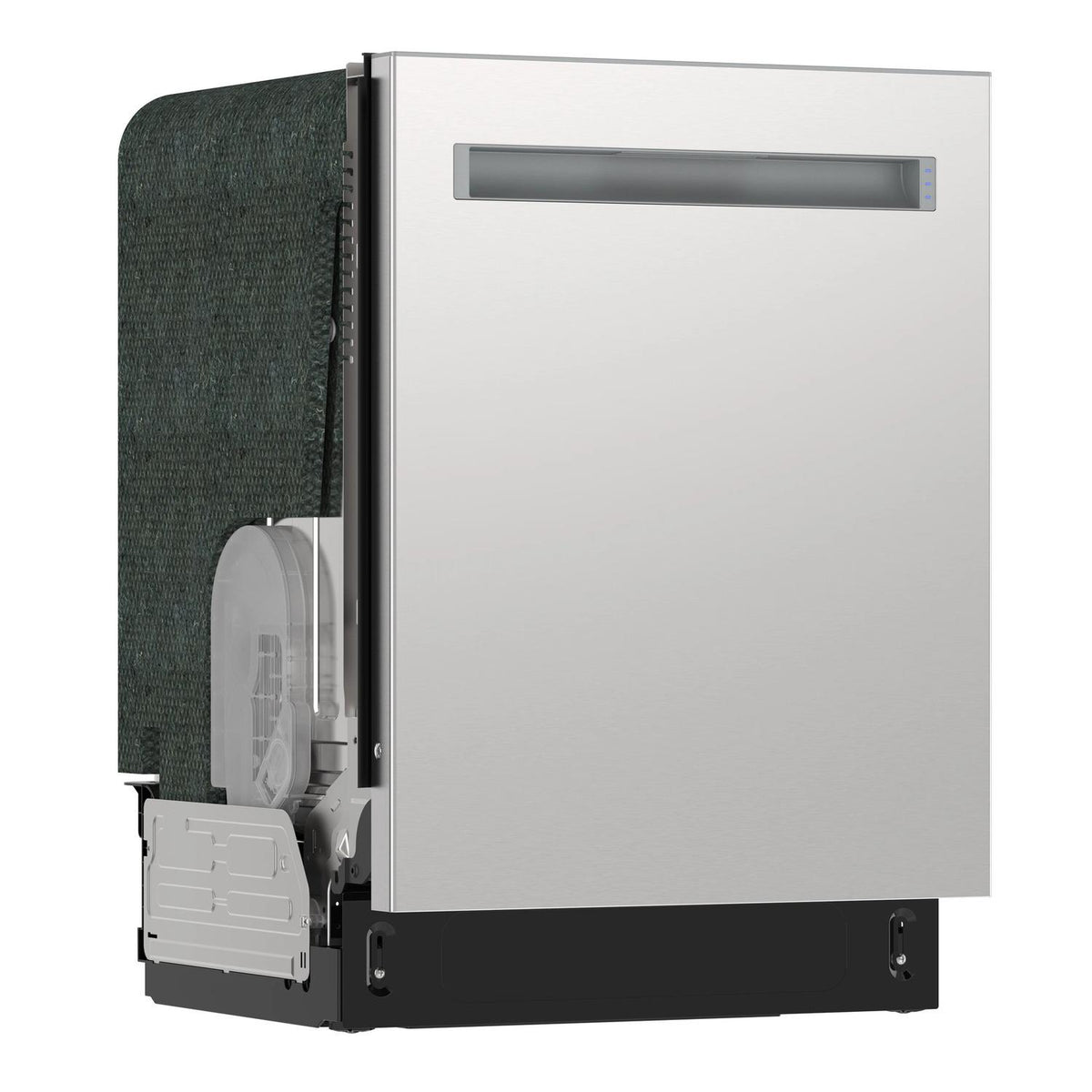 Sharp SDW6735DNS 24" Top Control Stainless Steel Pocket Handle 49 Dba Dishwasher With Auto Door Open