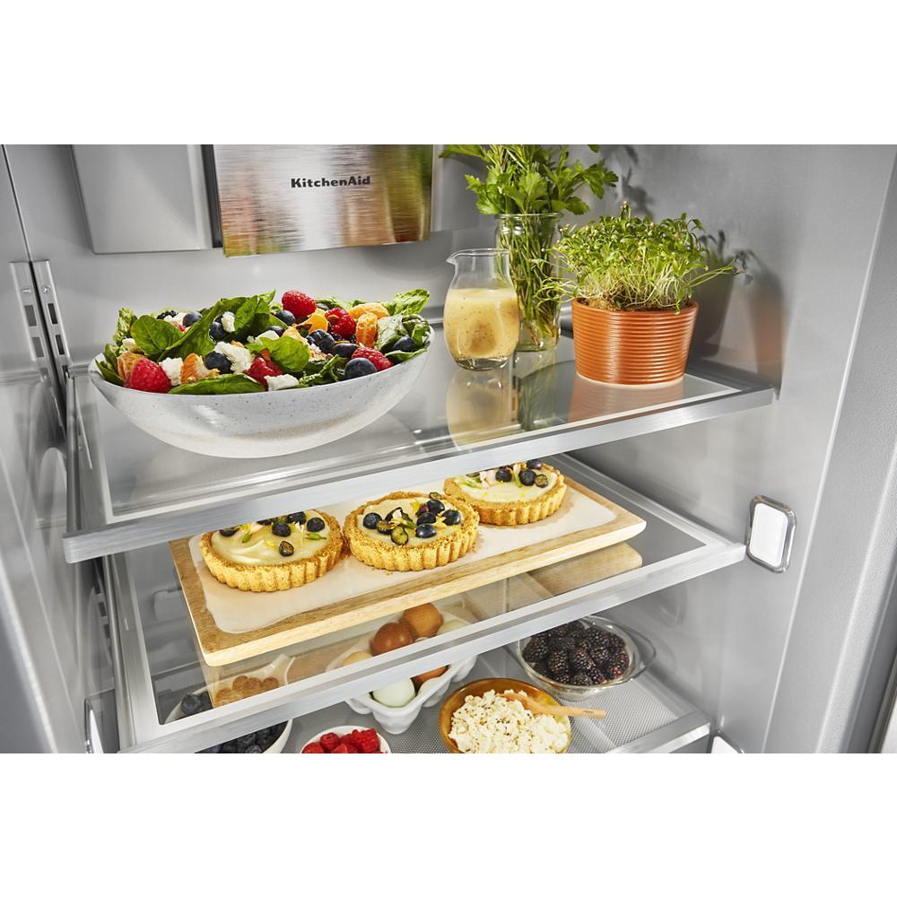 Kitchenaid KBSD702MSS 25.1 Cu. Ft. 42" Built-In Side-By-Side Refrigerator With Ice And Water Dispenser