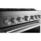 Kitchenaid KFDS936SSS 36-Inch 6 Burner Commercial-Style Dual Fuel Range With No Preheat Air Fry Mode