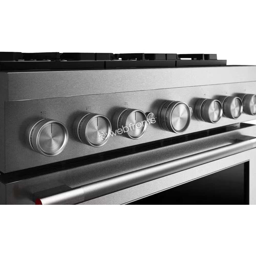 Kitchenaid KFDS936SSS 36-Inch 6 Burner Commercial-Style Dual Fuel Range With No Preheat Air Fry Mode