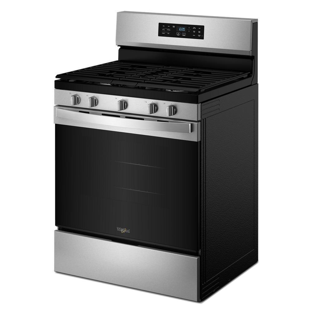 Whirlpool WFGS4530SS 30-Inch Gas Range With Air Cooking Technology And Steam Clean