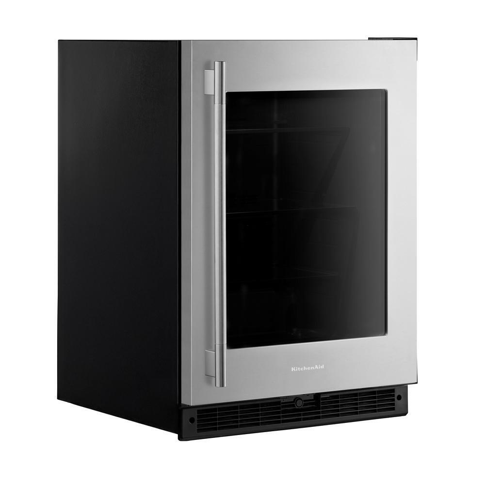 Kitchenaid KURR324SSB 24" Undercounter Refrigerator With Glass Door