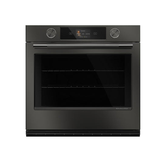Kitchenaid KOES930SBE 30-Inch Smart Electric Single Wall Oven With Intelligent Cooking Camera - Black Ore