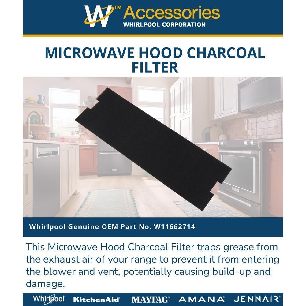 Jennair W11662714 Microwave Hood Combination Charcoal Filter For Wmmf5930P, Kmmf330P, Mmmf6030P Models (19-In X 6.25-In)