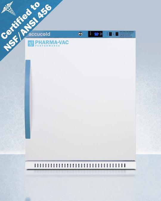 Summit ARS62PVBIADA456 6 Cu.Ft. Ada Height Vaccine Refrigerator, Certified To Nsf/Ansi 456 Vaccine Storage Standard