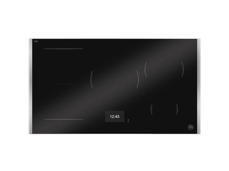 Bertazzoni PE365TX 36'' Induction Cooktop With Tft Display Interface And Metal Frame Black Glass / Carbonio