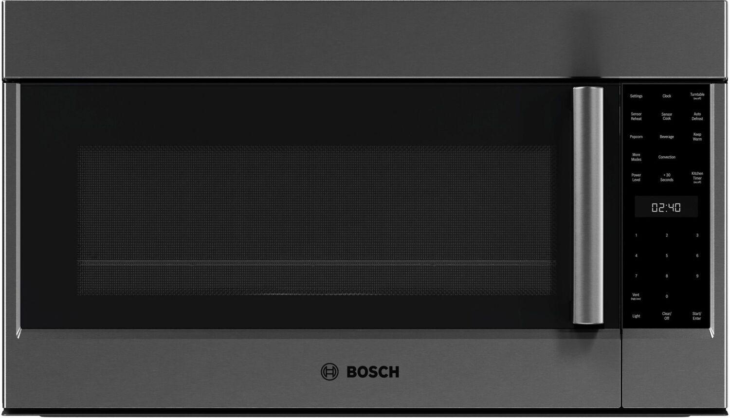 Bosch HMV8045U 800 Series Over-The-Range Microwave 30" Left Sideopening Door, Black Stainless Steel Hmv8045U