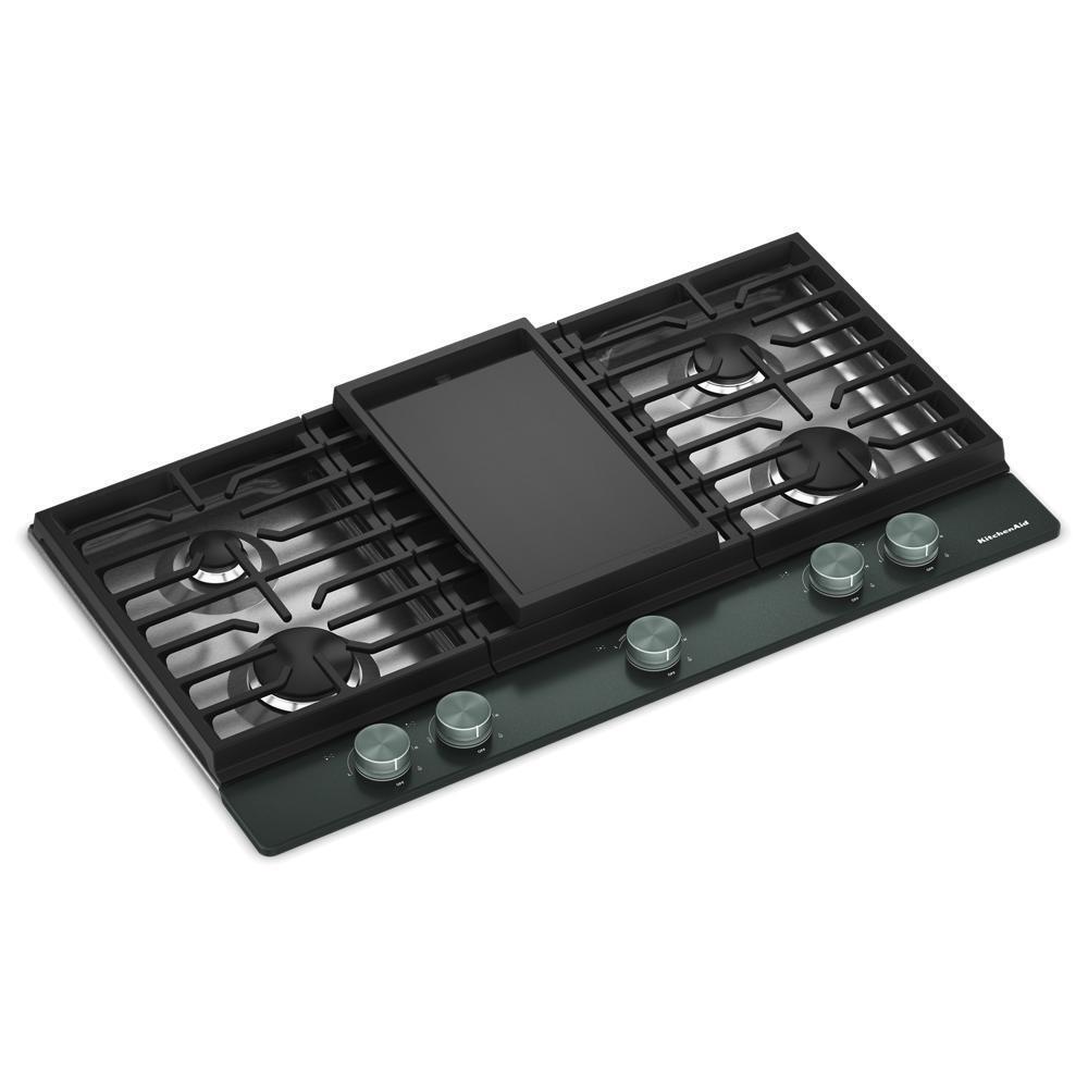 Kitchenaid KCGK736SJP Kitchenaid® 36 In. Gas Cooktop With 5 Burners And Integrated Wok Grate