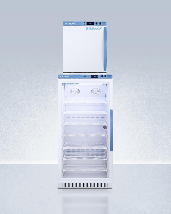Summit ARG8PVAFZ1PVSTACKLHD 24" Wide Performance Series All-Refrigerator/All-Freezer Combination