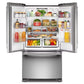 Kitchenaid KRFF136SPS 25 Cu. Ft. 36-Inch Standard-Depth French Door Refrigerator With Internal Water Dispenser