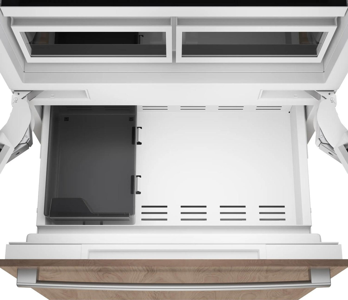 Bosch B36IT100NP Benchmark®, Vario Built-In Fridge-Freezer With Freezer At Bottom, 36'', Soft Close Flat Hinge